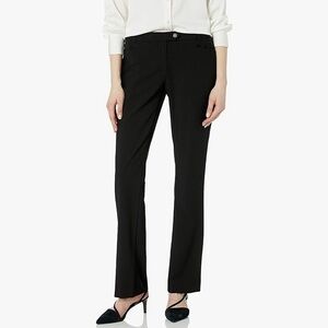Calvin Klein Women's Straight-Leg Classic Business Casual Pants in Black